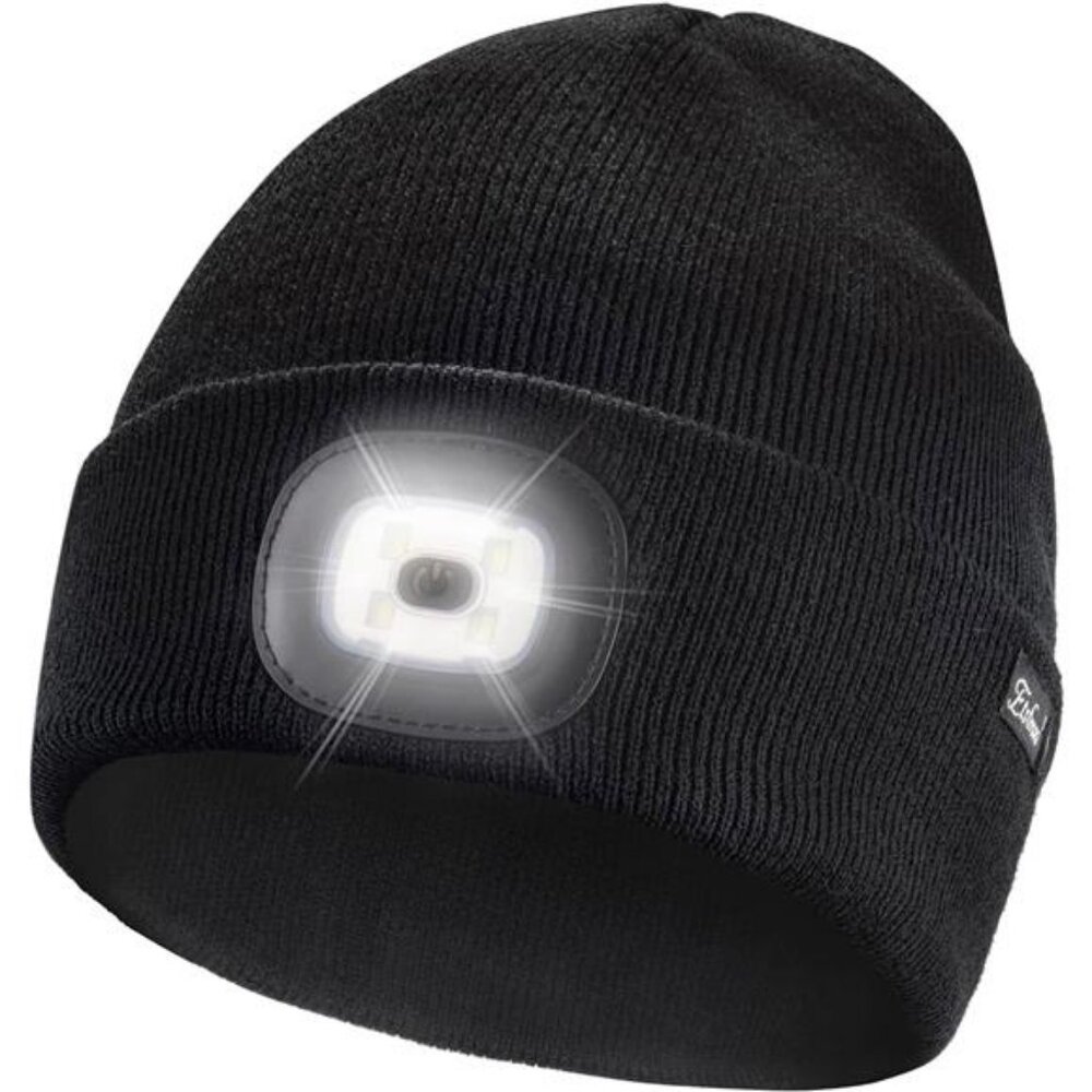 Unisex Beanie with The Light Gifts for Men Dad Father USB Rechargeable
